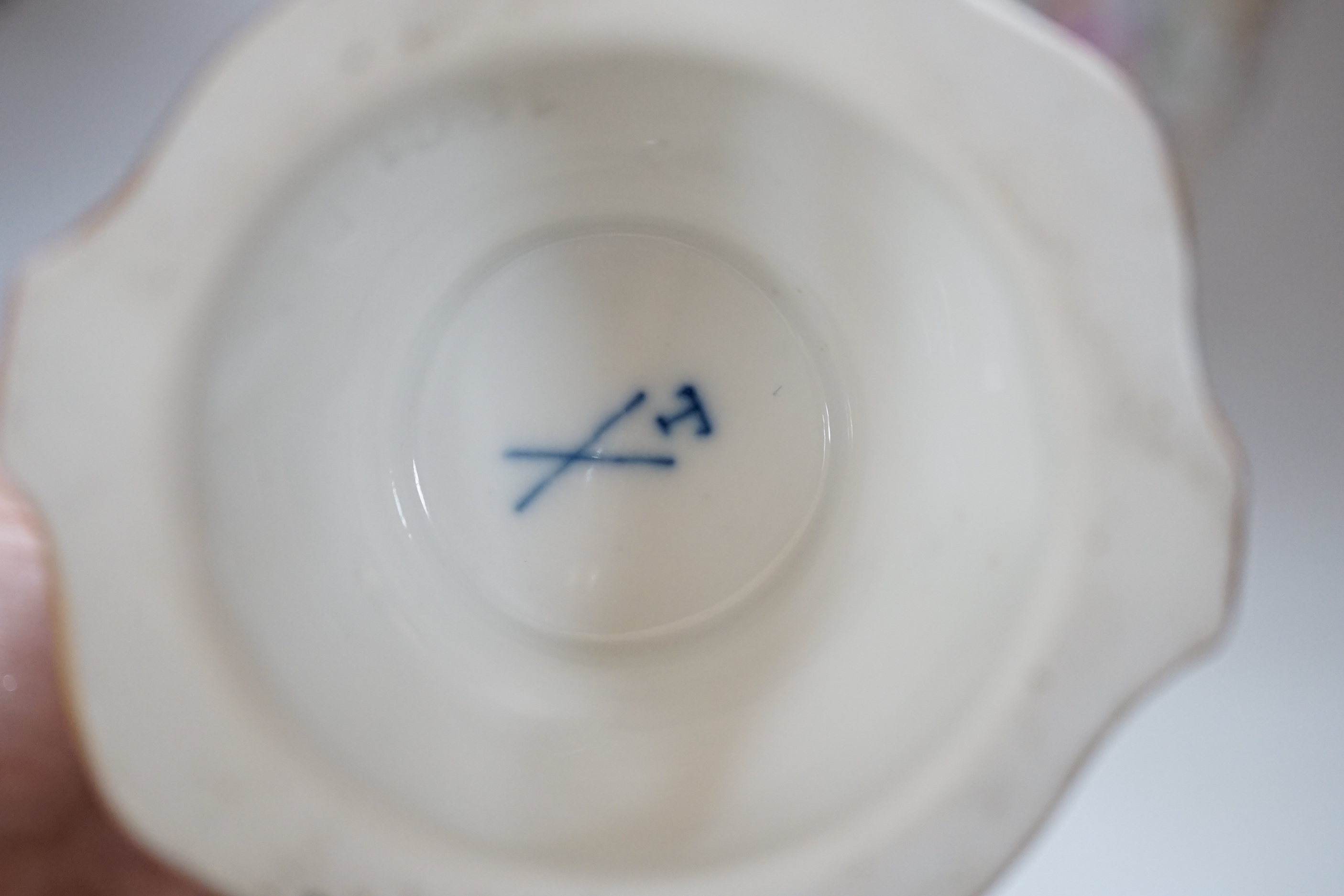 A pair of Potschappel porcelain vases, 20cm